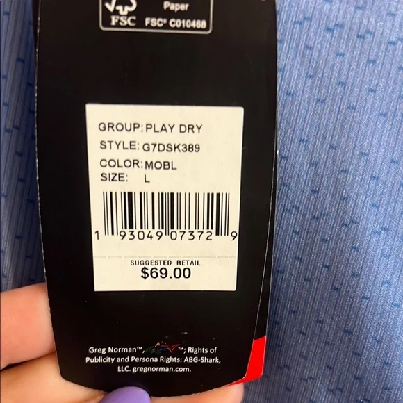 Greg Norman Collection Blue Polo Shirt Lightweight Athletic Wear - Picture 4 of 5